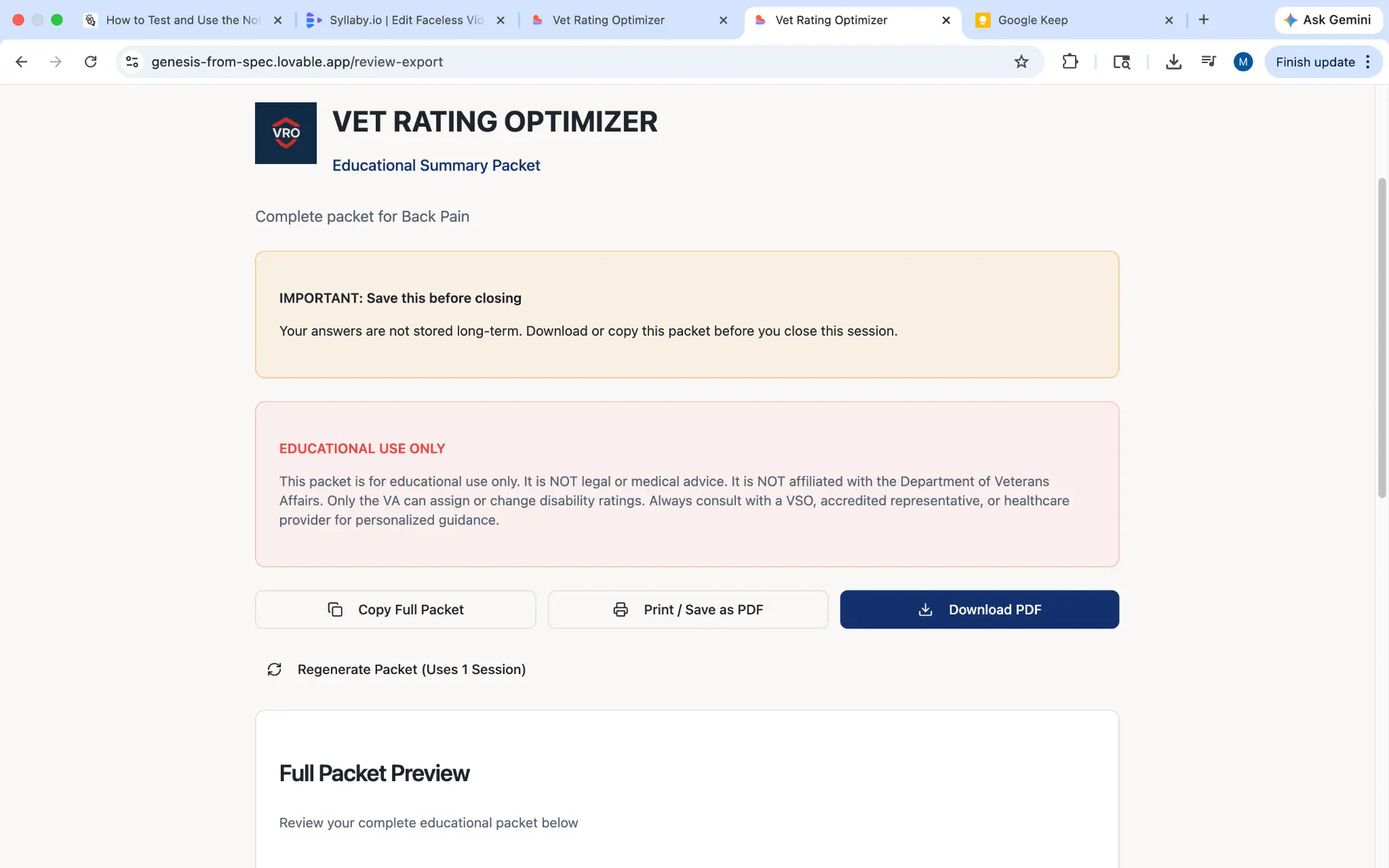 Step 9: Review & Export